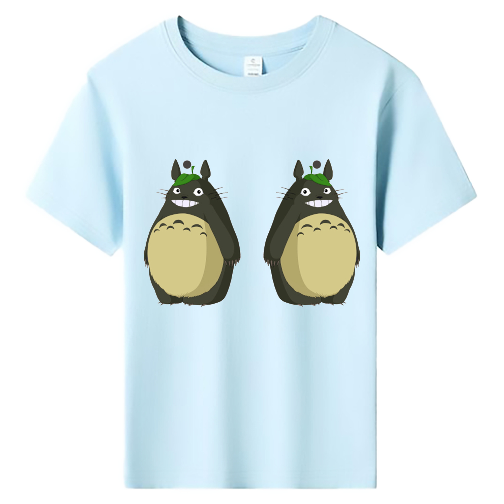 （画像用） となりのトトロ 草壁メイ 草壁サツキ My Neighbor Totoro Satsuki Kusakabe Mei Kusakabe 綿100％キッズTシャツ（フロントプリント）